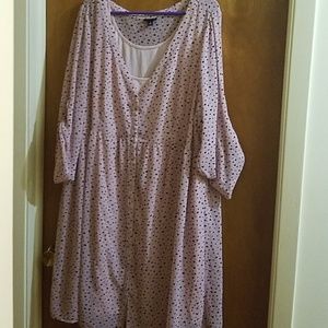 Torrid Blush Pink w/Black Heart Shirt Dress & Cami
